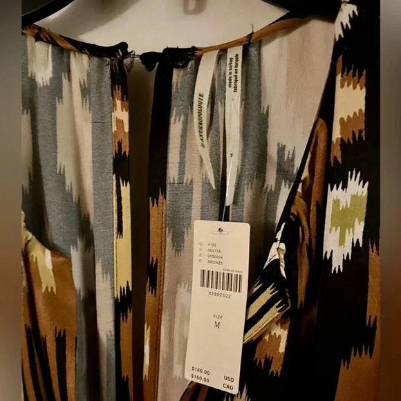 Anthropologie Somerset Printed Satin Romper